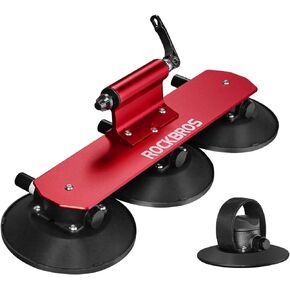 ROCKBROS Sucker Bike Rack for Car Roof Suction Cup Bicycle Carrier Quick Release Aluminium Alloy Roof Rack for 1 Bike