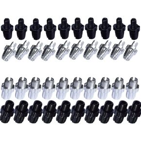 40 pcs 10mm M10 7mm M7 Bike Brake Handle Lever Fastener Adjusting Barrels Screws Bolt MTB Bicycle Aluminium Alloy for Mountain Bike Road Bike Silver Black