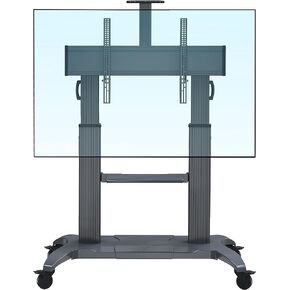 NB North Bayou Mobile TV Cart Heavy Duty TV Stand with Wheels for 70 to 110 inch LCD LED OLED Flat Panel Plasma TV up to 200lbs CF100-B in Kuwait