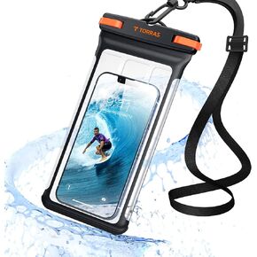TORRAS 𝟐𝟎𝟐𝟐 𝗡𝗘𝗪 Icecube Waterproof Phone Pouch [Underwater Screen Touchable] IPX8 Waterproof with Adjustable Lanyard Clear Phone Dry Bag for iPhone 13 Pro Max/12/11 Samsung Google Up to 7.0''