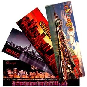 Chicago Photo Magnets - Chicago Panoramic Magnet Set (Set of 4)