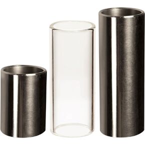 ChromaCast Guitar 3 Pack, Assorted Chromed Steel & Glass Slides (CC-SLIDE-3PK)