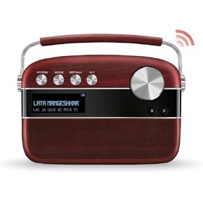 SAREGAMA Carvaan SC01 Portable Digital Music Player - Hindi (with App WiFi, Cherrywood)