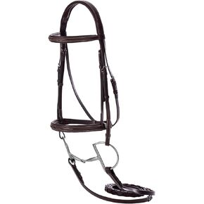 Equinavia Saga Adjustable Padded Fancy Stitched Hunter Bridle with Reins