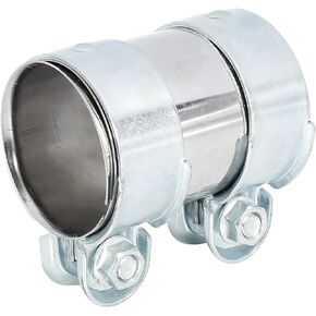 X AUTOHAUX Exhaust Pipe Sleeve Connector Clamp Coupler for VW Golf Jetta Passat 62 x 94 mm