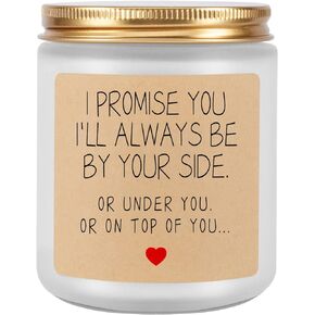 Lavender Scented Candles - I Love You Candle, Valentines Day Gifts for Him - Husband Gifts, Boyfriend Gifts, Fiance Gifts, Funny Anniversary, Birthday Gifts for Husband, Boyfriend, Couple