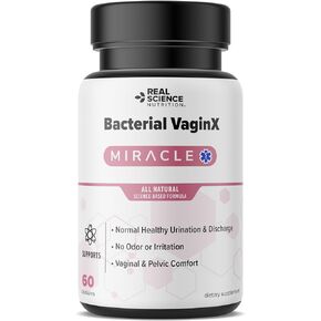 Offers Bacterial VaginX Miracle - Nitric Oxide Enhanced Formulated for Womens Vaginal Health & pH Balance Complex, Natural BV Treatment & Yeast Infection, 60 Capsules