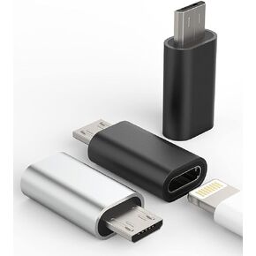 3Pack,Compatible for Lightning Female to Micro USB Male Adapter Compatible with iPhone 7 8 Plus x xr xs for Ipad Power Connector Compatible for Samsung Galaxy S7 S6 Edge,Nexus 5,LG Converter