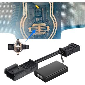 Dashcam Power Adapter Ford 3 Pin (Model C) for F-150 F-250/350 Mustang Explorer and etc,Built-in Type-C Power Source,Hide The Wires of Dashcam,Connect Fall-Rain Connector(Hidden)