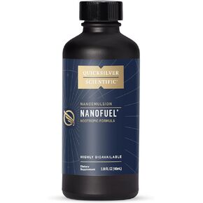 Quicksilver Scientific NanoFuel - Energy Support - Nootropic Formula Designed to Support Focus + Productivity (3.38oz / 100ml)