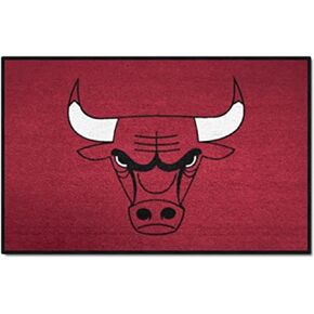 FANMATS 11902 Chicago Bulls Starter Mat Accent Rug - 19in. x 30in. | Sports Fan Home Decor Rug and Tailgating Mat