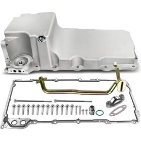 A-Premium #81074, 302-1 LS Swap Retrofit Oil Pan Kit Compatible with 1955-1987 GM LS1 LS6 LS2 LS3 LS6 LSX 4.8L 5.3L 5.7L 6.0L 6.2L SBC BBC RWD