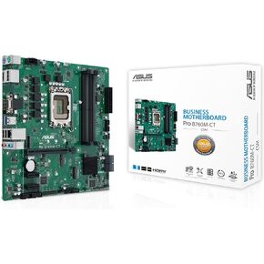 ASUS Pro B760M-CT-CSM Intel LGA1700(13th&12th Gen)mATX commercial motherboard,DDR5,PCIe 4.0,2xM.2 PCIe 4.0 slots,front USB 3.2 Gen 1 Type-C,D-Sub,TPM IC onboard,Q-LED Core,Mono-out header,SMBUS header