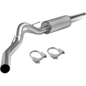 DNA MOTORING CBE-F150-11-62L Stainless Steel Axle Back Exhaust System [Compatible with 10-14 Ford F-150 Extended Cab 5.7' Bed]
