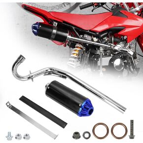 28mm Exhaust Muffler Silencer Pipe Assembly for XR50 CRF50 70cc 110cc 125cc Taotao DB10 DB14 SR110 Rocketa xpro db-x20 SDG Coolster Ex16 Chinese Pit Dirt Bike - Blue