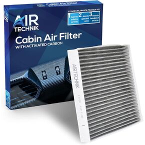 AirTechnik CF12160 Cabin Air Filter w/Activated Carbon | Fits Hyundai Kona 18-23, Kona N 22-23 Tuscon 16-21, Veloster 19-21, Venue 20-24 / Kia Seltos 20-24, Soul 20-24, Sportage 17-22 - 97133-D3000