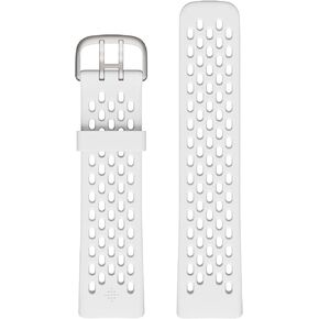 Fitbit Charge 5 Sport Accessory Band, Official Product, Frost White, Small