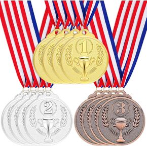 Award Medals Gold Silver Bronze Winner Medals 1st 2nd 3rd Prizes for Competitions