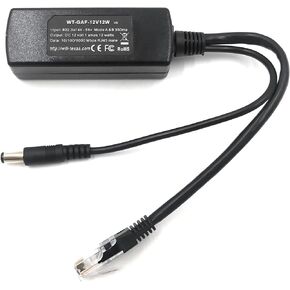 PoE Texas IEEE 802.3af 12v Splitter - الطاقة عبر إيثرنت PoE Splitter 12v 12w Gigabit Data - حماية بصرية معزولة نشطة للأجهزة التي تعمل بالطاقة 12 فولت DC، كاميرا IP، Foscam، Arduino