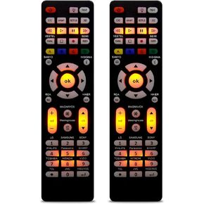 (Pack of 2) Universal TV Remote for Samsung,LG, Sony, Sharp, Vizio, Philips, Toshiba, Hitachi, Sanyo, JVC, TCL, Hisense, Vestel, Seiki, Insignia, Magnavox, haier, Panasonic All Series TV (FCWN001)