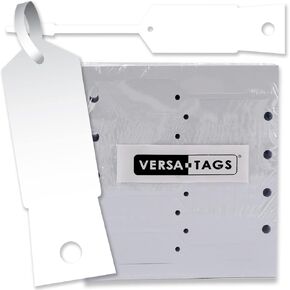 WHITE Self-Locking Arrow Key Tags (1,000 per pack) Size 4 1/2" X 3/4" (WHITE)
