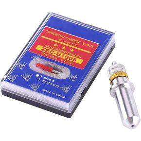 Plotter Blade, 15pcs Tungsten Steel Plotter Cutter Blade Cutting Tool 30, 45, 60 Degree with Holder for Cutting Plotter Cutter