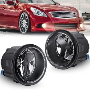 Nilight Fog Lights Assembly Compatible with 2007-2012 Versa 2009-2014 Cube Murano 11-14 Juke 2006-2013 Infiniti EX35 FX45 FX35 FX50 2010-2013 Infiniti G37 G25 2011-2013 M37 M56, 2 Years Warranty