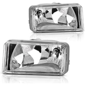 AUTOSAVER88 Fog Lights Compatible with 2007 2008 2009 2010 2011 2012 2013 2014 Chevy Silverado 2007-2013 Avalanche 2007-2013 Suburban and 2007-2015 Tahoe Fog Lamps (w/Off-Road Package) (Clear)