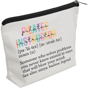 WZJHCL Pilates Instructor Appreciation Gift Pilates Instructor Definition Makeup Pouch Pilates Teacher Coach Cosmetic Kit Pilates Life Gift (Pilates Instructor)