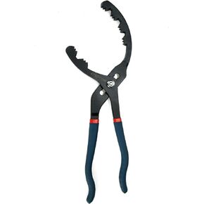 8" Oil Filter Pliers, Adjustable Small Oil Filter Wrench for 2 Inch to 3-3/4 Inch, Universal Oil Filter Removal Tool No Slipping for Engine Filters, Conduit, Fittings (8 Inch)