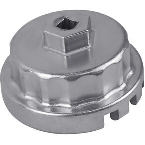 Oil Filter Wrench for Toyota,Lexus,RAV4,Camry,Cruiser,Avalon,Tacoma,Tundra,Highlander,Sienna-64mm 14 flute Oil Filter Cap Removal Tool