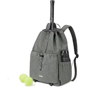 G4Free Tennis Bag, Tennis Backpack for Men & Women, Holds Tennis Pickleball Badminton Squash Rackets, Lightweight Backpack for Sports, Travel, Hiking