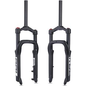 BOLANY Snow Beach Bike Suspension Fork 20 inch 4.0 Tire Fat Bicycle Air Front Fork Travel 135mm