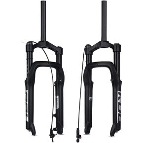 BOLANY Snow Beach Bike Suspension Fork 20 inch 4.0 Tire Fat Bicycle Air Front Fork Travel 135mm