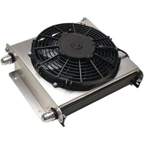 Derale 15875 Hyper-Cool Extreme Remote Mount Fluid Cooler,Black
