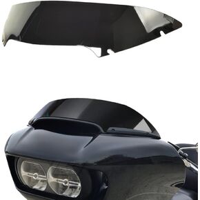 WYNMOTO 8" Smoke Windshield Windscreen Wind Splitter Compatible for 2015-2023 Harley Davidson Touring Road Glide FLTR 2016 2017 2018 2019 2020 2021 2022