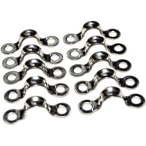 H2o Stainless Steel Canoe Kayak Pad Eyes (Pack 10)