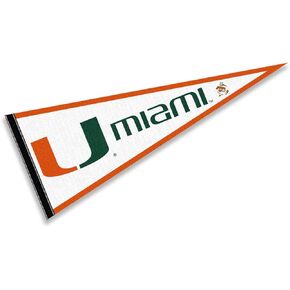 College Flags & Banners Co. Hurricanes White Pennant