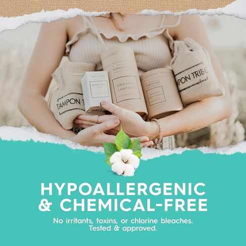 تامبون ترايب - فوط قطنية عضوية بأجنحة للنساء، فوط صحية قابلة للتنفس خالية من المواد الكيميائية، فوط ليلية ونهارية مانعة للتسرب للنساء، مناديل صحية مستدامة غير سامة، مع 10 فوط رفيعة in Kuwait