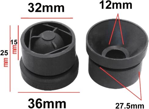 4Pcs Engine Cover Grommet Rubber Buffer Bumper Grommet Mounting Stop Jounce Bush Protective for Audi VW Polo Beetle Passat CC Touareg 06A103226 in Saudi Arabia