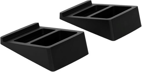 Monoprice Tilted Wedge Desktop Speaker Stands for Medium Sized Speakers, Speaker Riser, Anti-Vibration, 15 Degrees of Tilt, Pair, for Bookshelf Speakers and Studio Monitors in Saudi Arabia