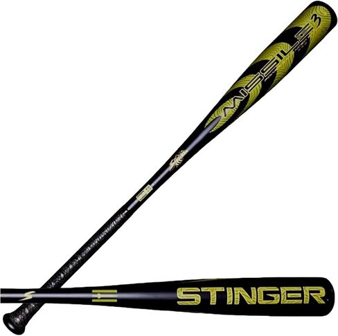 Stinger Missile 3 BBCOR مضرب بيسبول - 3 قطرة - 2 5/8 بوصة برميل - Drop 3 مضرب بيسبول للمدرسة المتوسطة والثانوية والكلية in Kuwait