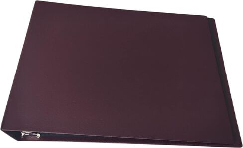 Check Binder for End-Stub Deskbook Checks - Three 3 on a Page Business Check Binder - 3 Ring Sleek Design - Durable - High Capacity Storage - 11 1/4" x 9" (Black) in Saudi Arabia