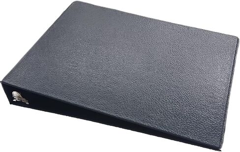 Check Binder for End-Stub Deskbook Checks - Three 3 on a Page Business Check Binder - 3 Ring Sleek Design - Durable - High Capacity Storage - 11 1/4" x 9" (Black) in Saudi Arabia