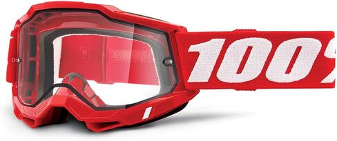 100% Accuri 2 Motocross & Mountain Biking Adult Goggles (Neon/Orange - Clear Lens) in Saudi Arabia