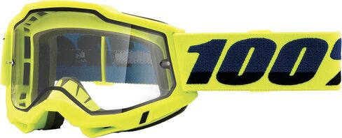 100% Accuri 2 Motocross & Mountain Biking Adult Goggles (Neon/Orange - Clear Lens) in Saudi Arabia