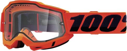 100% Accuri 2 Motocross & Mountain Biking Adult Goggles (Neon/Orange - Clear Lens) in Saudi Arabia