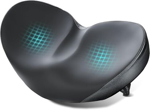 مقعد دراجة YLG كبير الحجم بدون أنف للرجال والنساء مريح - مقعد دراجة كبير جدًا بدون أنف مناسب للمدينة، والدراجات الكهربائية، ووسادة سرج واسعة للدراجة in Kuwait