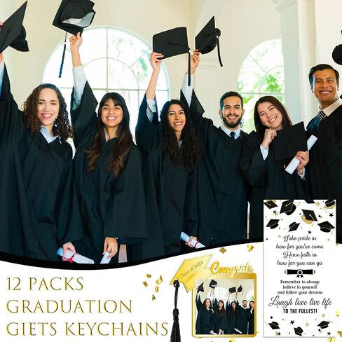 12 Sets Graduation Party Favors Class of 2024 Graduation Gifts Magnetic Graduation Cap Acrylic Picture Frame Mini Tassel Kit Graduation Cards Organza Bags College Seniors Grad (Royal Blue) in Saudi Arabia