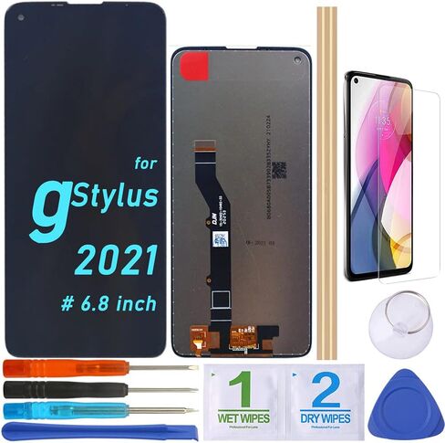 LCD Screen Replacement Touch Display Digitizer Assembly for Motorola Moto G Stylus 2021 XT2115 XT2115-1 XT2115DL (6.8In-Black) in Kuwait